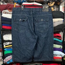 Y2K Sean John Super Baggy Skater Grunge Dark Wash Jorts 40x16