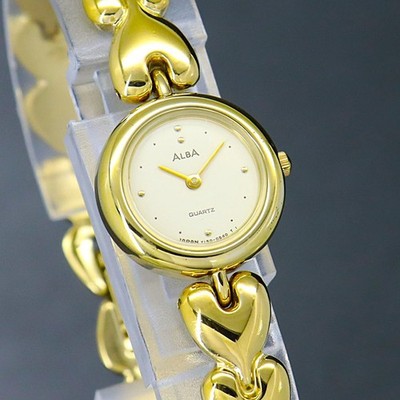 Vintage 1992 SEIKO ALBA Y150-0G30 Ladies Watch From JAPAN