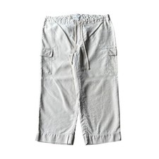 Vintage Tommy Hilfiger Pants Womens Size 36x25 Beige Tan Khaki Cargo Crop Tag 16