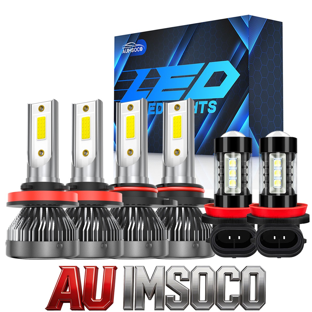 For Subaru XV Crosstrek 2015 6x LED Headlights w/Fog Light Bulbs
