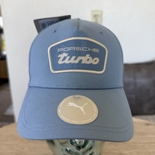 Gorra de Béisbol Porsche Turbo Bordada Legacy Azul Bebé Logo PUMA Gorra Original
