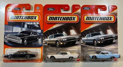 NEW 2026 Matchbox 1964 Lincoln Continental BLACK, BLUE & WHITE LOT