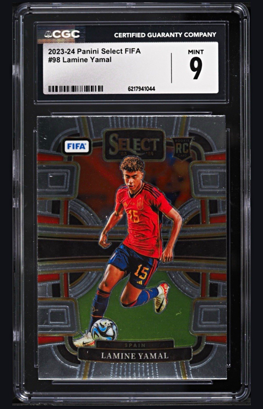 Panini Select FIFA 2023 Lamine Yamal RC Terrace #98 CGC 9 SPAIN