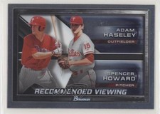 2017 Bowman Draft Recommended Viewing Adam Haseley Spencer Howard #RV-PHI xi6