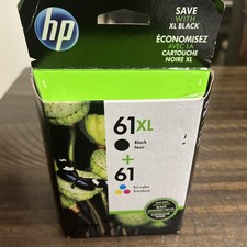Genuine HP 61XL  61 Ink Cartridge 2Pk Black/Tri-Color Combo-Sept 2020
