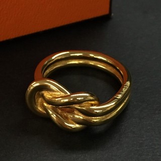EGA HERMES Atame Gold Tone Scarf Ring/3CF2114