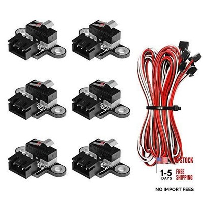 6PCS Micro Limit Switches with 1M 3 Pin Cable for 3018-PROVer/3018-MX3/3018