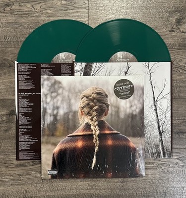 RARE TEAL OPAQUE Green Taylor Swift Evermore Vinyl 2LP Deluxe | eBay
