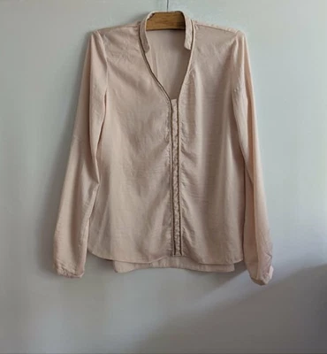 Blouse rose et doré polyester T36 Promod (2606045) - Photo 1/4