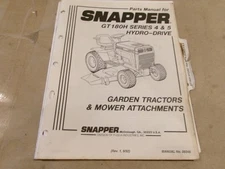SNAPPER GT180H SERIES 4 & 5 HYDRO-DRIVE PARTS MANUAL