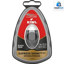Express Shine Shoe Polish Sponge Black 0.23 oz