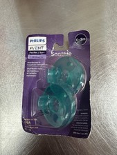 NEW 2 Pack Newborn Philips AVENT Soothie Pacifier 0-3 Months Green BPA Free