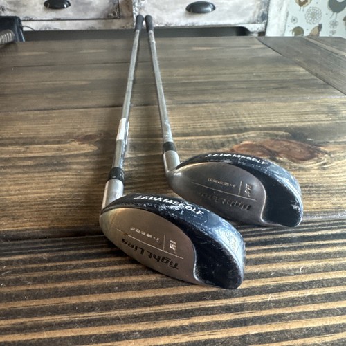 SET OF 2 Adams Tight Lies i-Wood 2 Hybrid 18* & 24* Tru Temper Steel S Mens RH