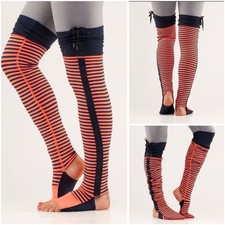 Lululemon Eternal Legwarmers II Rulu Classic Stripe Drawcord Foldable Cuffs