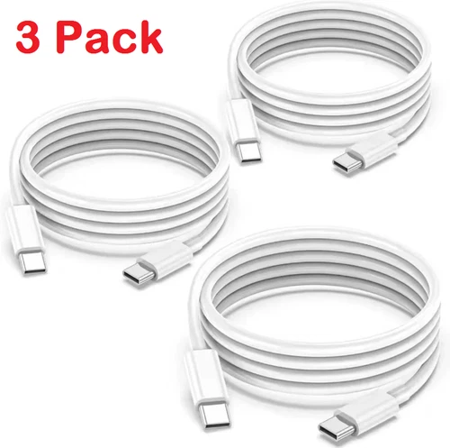 Type C- Type C Cable USB C Fast Charger Lead Long For iPhone 15 16 Plus Pro Max