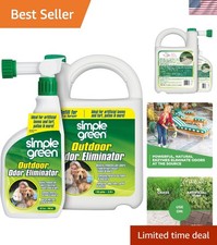 Natural Enzyme Outdoor Odor Eliminator - 32 oz Hose Sprayer  1 Gallon Refill