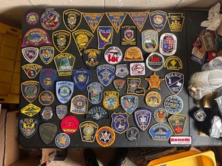 Lot of 59 Police Patches County State Federal Collectible