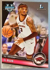 2023-24 Bowman University Chrome #82 El Ellis 1st Arkansas U Basketball