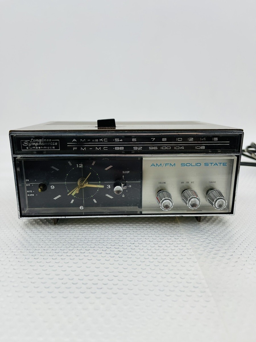 VTG LONGINES SYMPHONETTE SLUMBER-MATIC ALARM CLOCK RADIO LCR 200