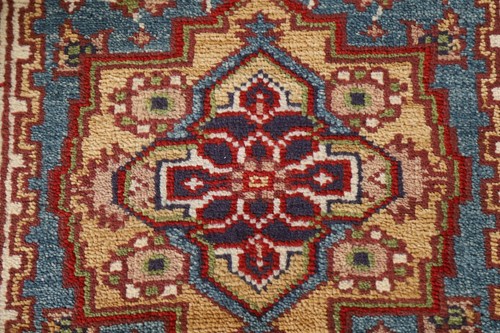 Exquisite Traditional Hand-Knotted Heriz Serapi Indian Wool Runner Rug 3x8 ft. - 第 10/19 張圖片