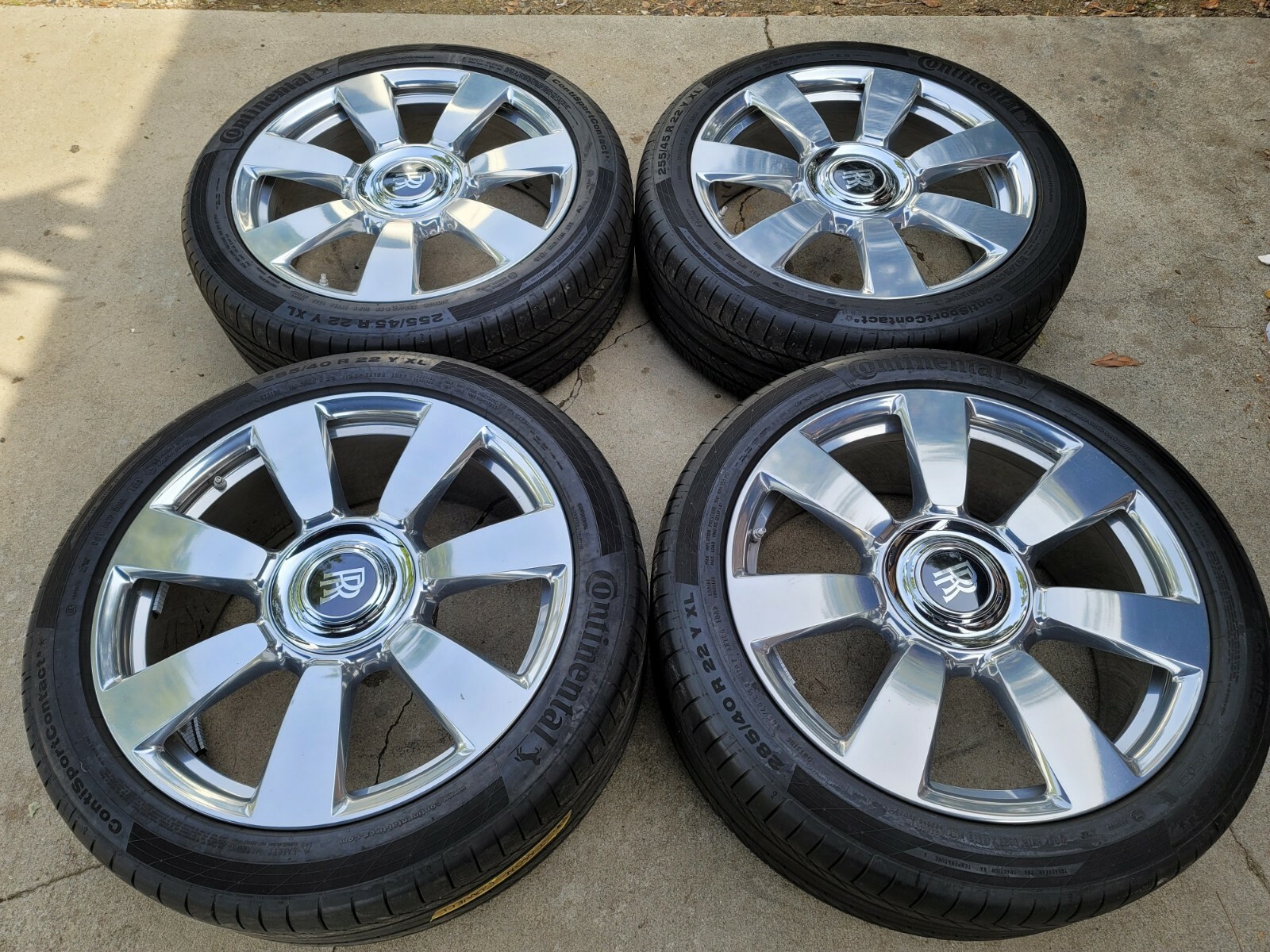 22" NEW OEM FACTORY ORIGINAL 2020 ROLLS ROYCE PHANTOM VIII WHEELS TIRES SENSORS.