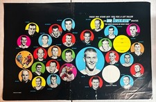 1968-69 Vintage Bauer 12x19 Book Cover Poster Bobby Orr Ken Hodge Giacomin & Co
