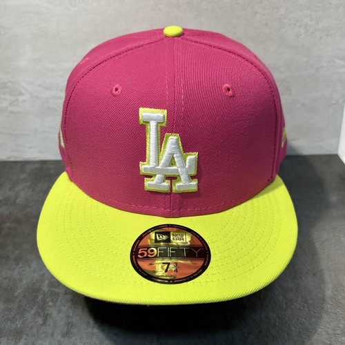 la-dodgers-hat-new-era-59-fifty-pink-limeaid-2020-cap-fitted-plain-logo