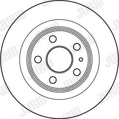 Disque de frein JURID 562246JC ventilé anti-vibration pour Citroën C8 Van