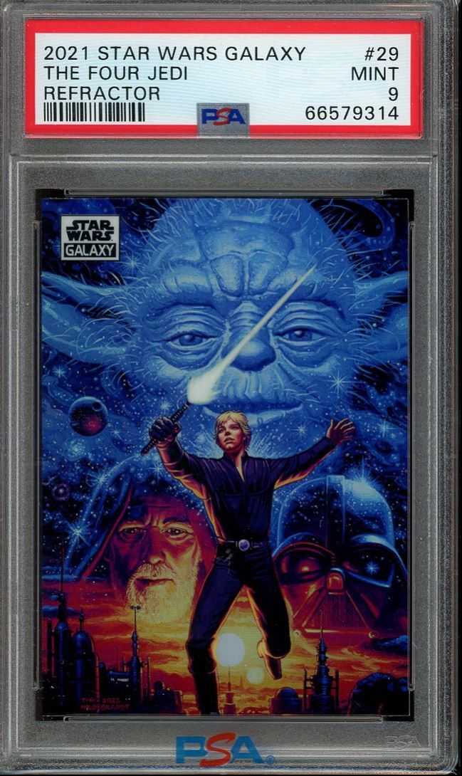 2021 Topps Chrome Star Wars Galaxy The Four Jedi PSA 9 #29 Refractor