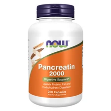 NOW FOODS Pancreatin 2000 250 Capsules