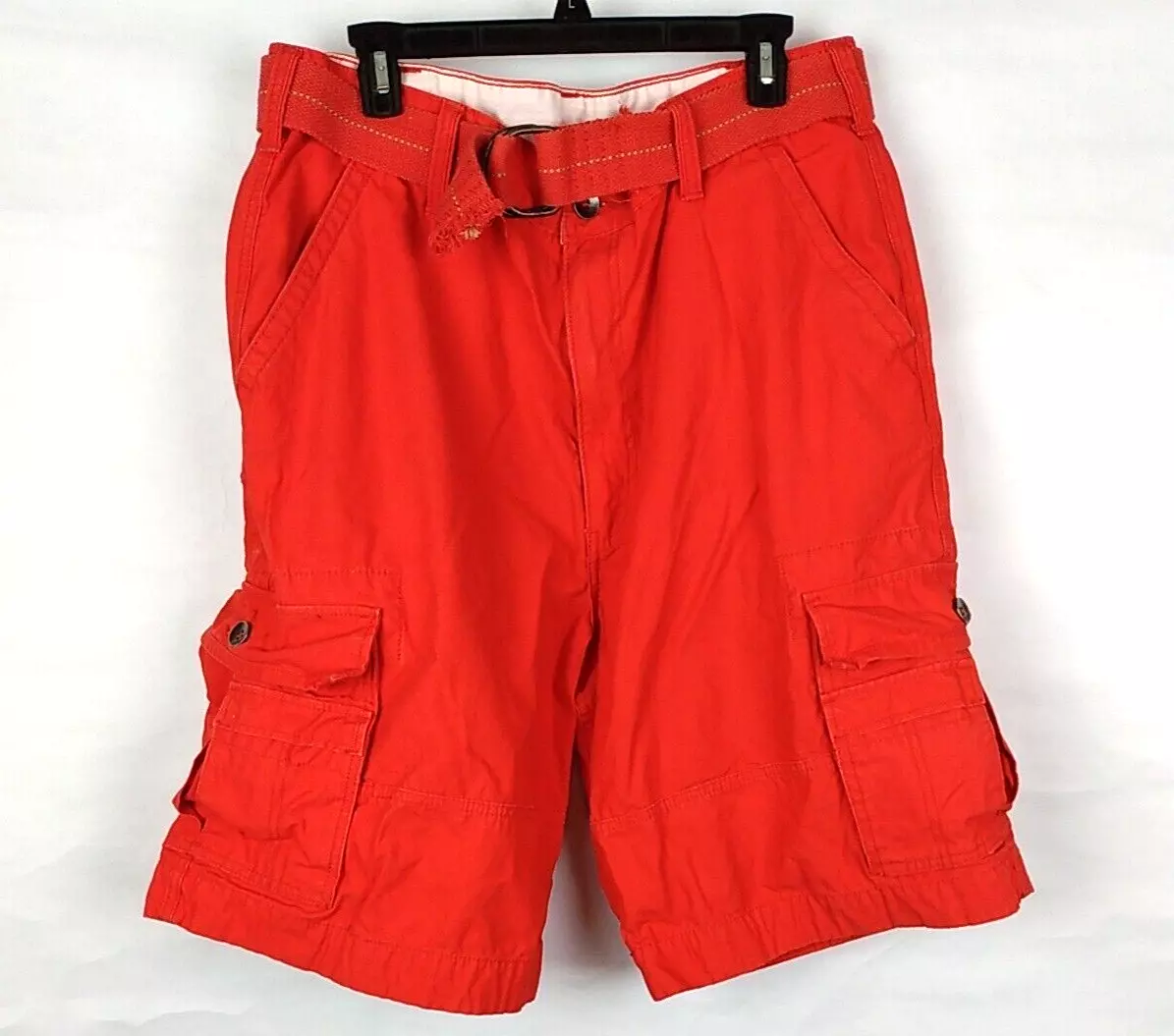 Red levi cheap cargo shorts