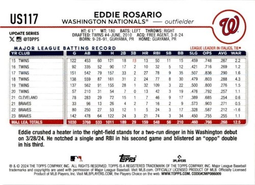 2024 TOPPS UPDATE 1-175 PICK YOUR CARDS TO COMPLETE YOUR SET - Picture 232 of 348