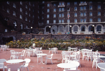 Fairmont Banff Springs hotel in 1991 - exterior  Kodachrome 35mm Slide -     B01