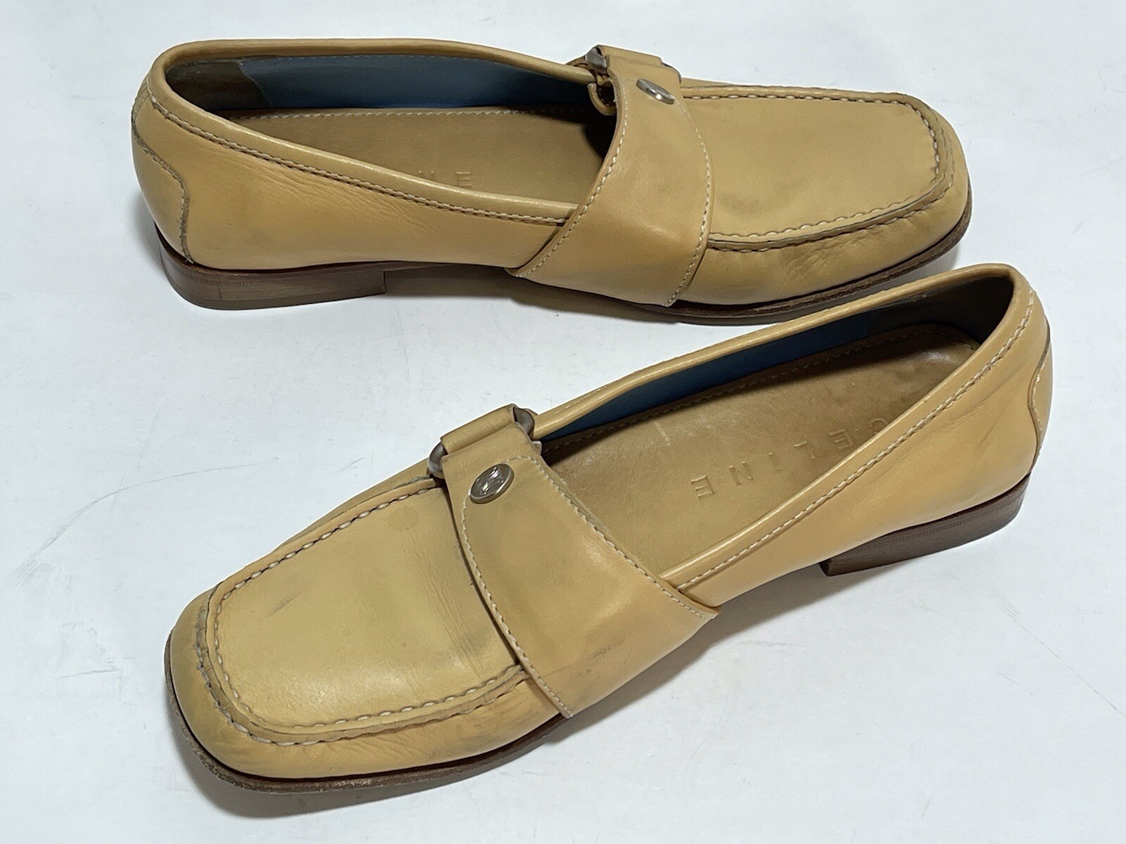Celine Paris Loafers Mustard Yellow Leather Slipper S… Gem