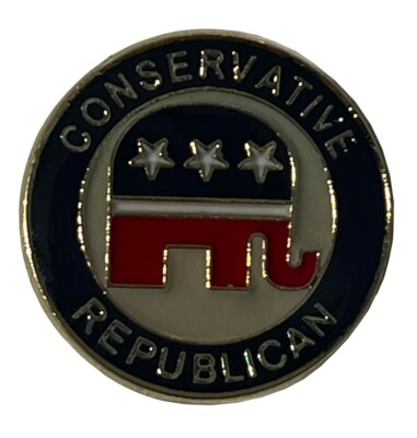 Wholesale Lot of 6 Conservative Republican Motorcycle Hat Cap Lapel Pin