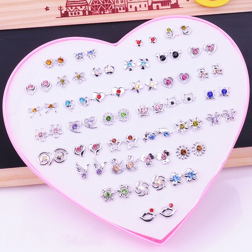 36Pairs Cute Mixed Flower Stud Earrings for Girls Women Jewelry Gift New - Picture 8 of 9