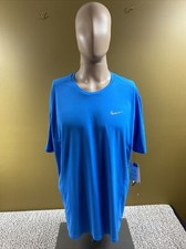 NWT Nike Running Style DriFit Light Blue Mens T-Shirt UPF 40 UV Sz XL