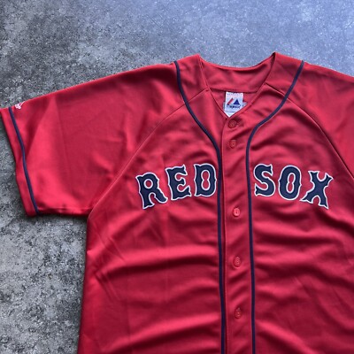Johnny Damon #18 Boston Red Sox MLB Jersey Red Alternate Mens Size