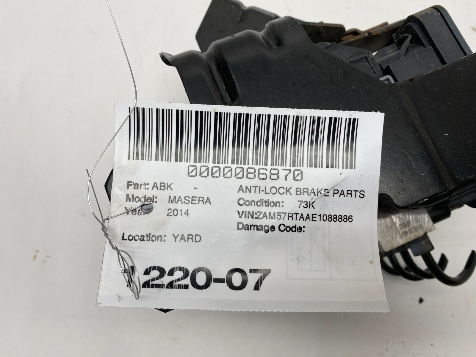 14-17 MASERATI GHIBLI ANTI-LOCK ABS BRAKE PUMP ASSEMBLY OEM 73K MILES