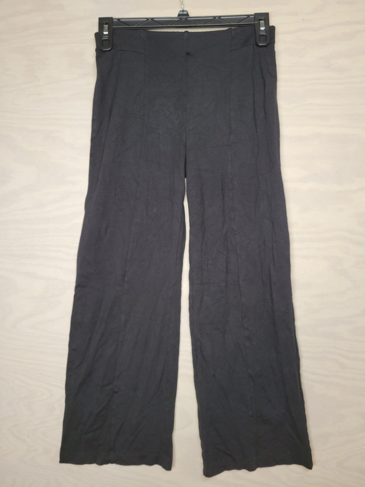 CATO Women's Size Small Classic Fit Leggings Wide Leg Black Stretch 