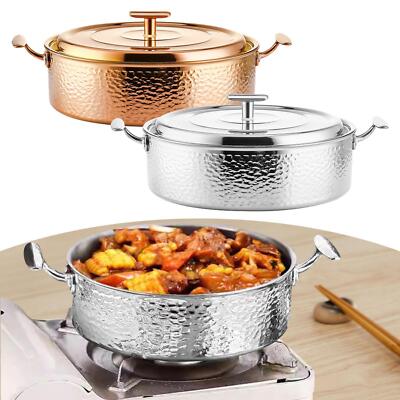 Kupfer Hot Pot Nudeltopf leicht zu tragen für Camping Restaurant Gastronomie