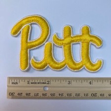 PITTSBURGH PITT PANTHERS Vintage NCAA Official Embroidered Script Logo Patch