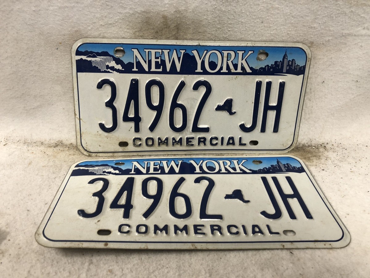 2003 New York Commercial License Plate Pair | eBay