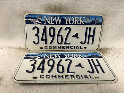 2003 New York Commercial License Plate Pair | eBay
