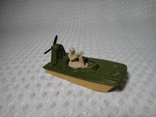Vintage 1976 Matchbox Superfast #30 Swamp Rat Lesney Army Green Boat England