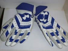 Under Armour- Adult Small Gloves - Blue and White