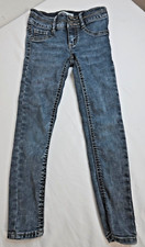 MUDD Skinny Blue Jeans Girls 6 stretch denim medium Wash adjustable waist EUC