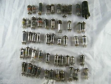 VINTAGE ~ LOT OF 50 ~ ELECTRONIC TUBES  ~ UNTESTED ~ SOME MISSING NUMBERS ~ AXC