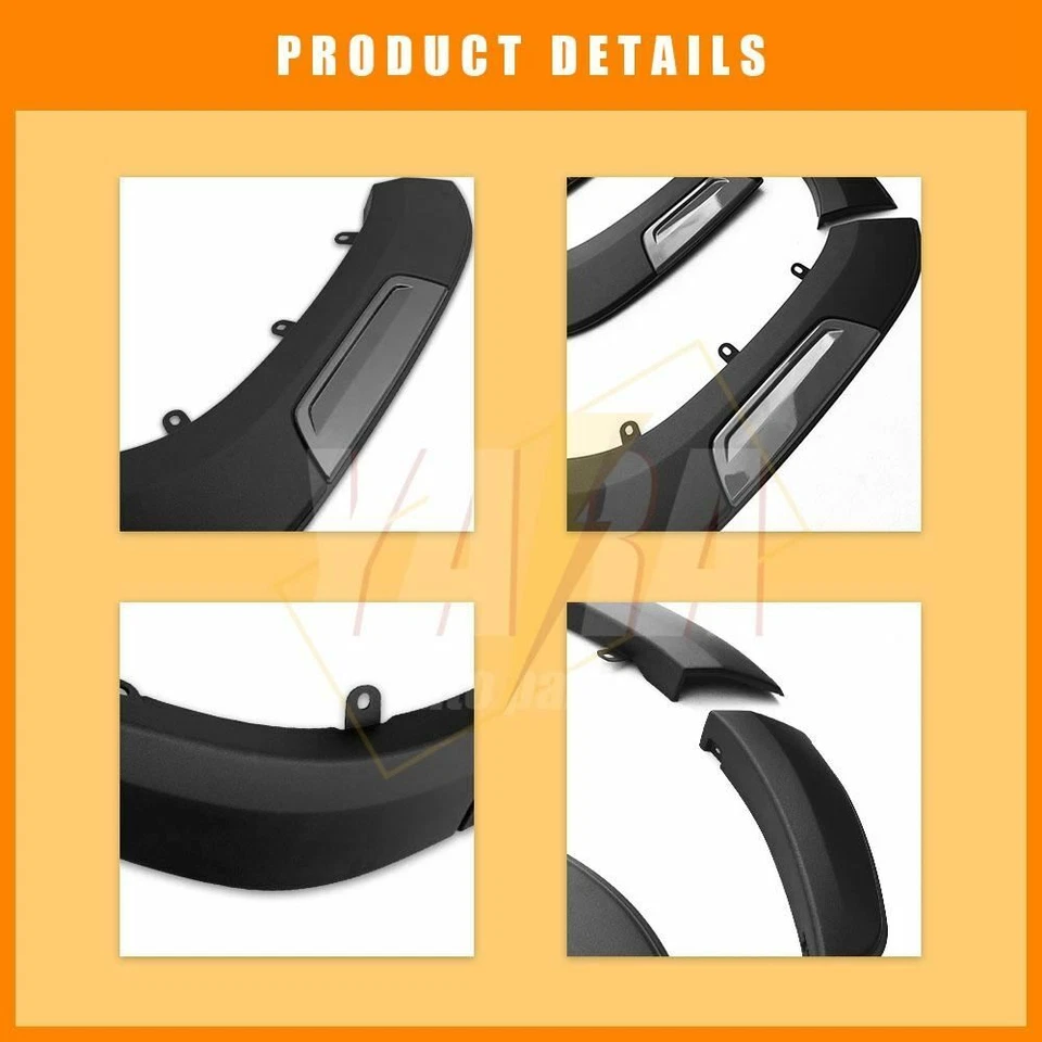 FENDER FLARE Kit Black Grey 6'' Suit For Hilux Dual Cab 2015-2022 WHEEL … - Image 2 of 4