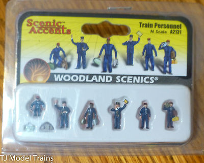 Woodland Scenics #2131 (N Scale) Scenic Accents Figures -- Train  Personnel